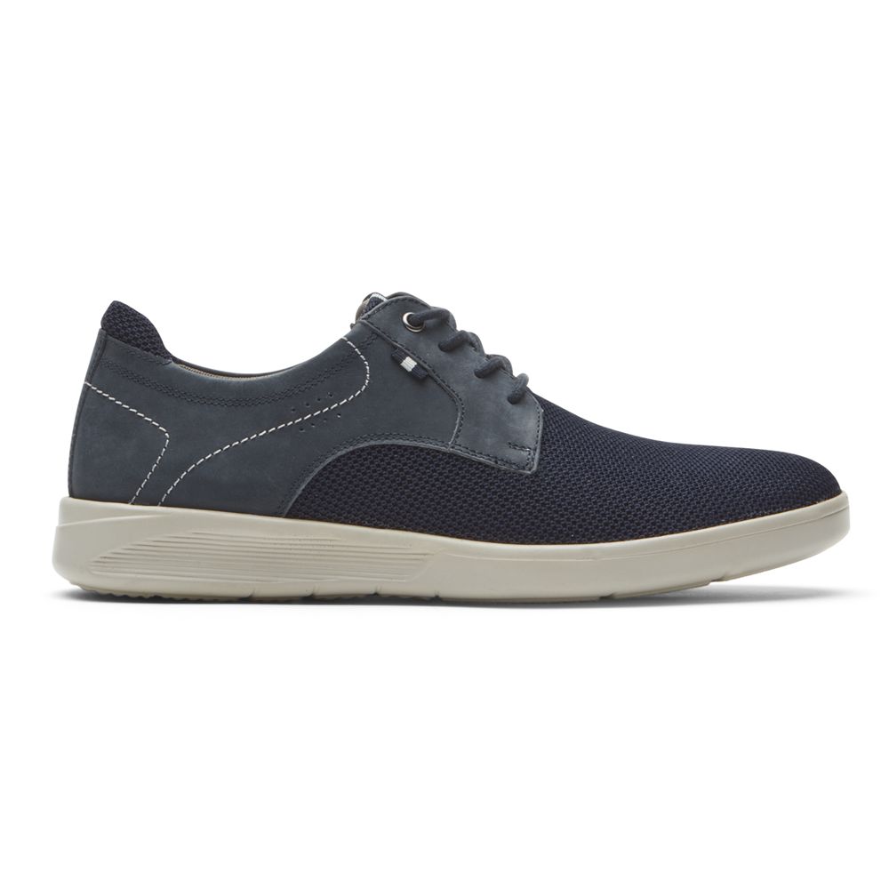 Sapatos Oxford Rockport Caldwell Plain Toe Homem - Azul Marinho ( 603-HFVTQU )